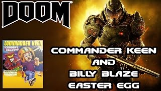 DOOM - Commander Keen & Billy Blaze Easter Egg