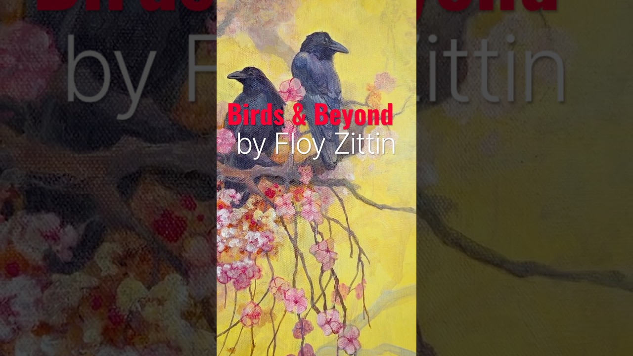 Floy Zittin Bird Paintings #qdartgallery #stanford #paintingbird #artistspotlight #artist