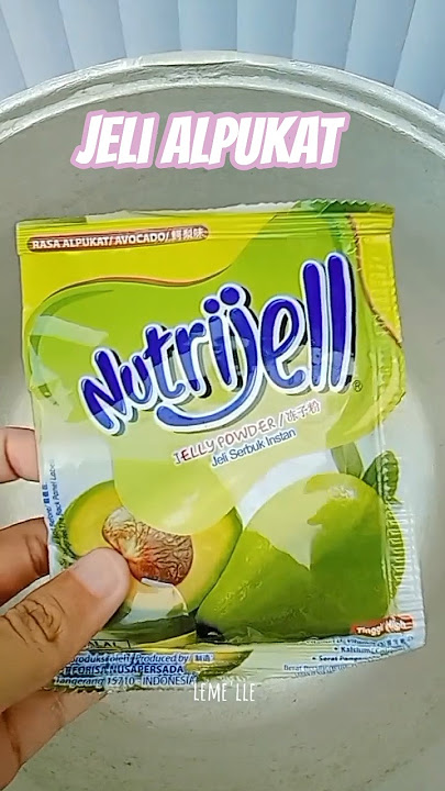 NUTRIJELL Alpukat. Daripada bikin sendiri mending yang instan aja, pasti jadi #jelly #nutrijell #fyp