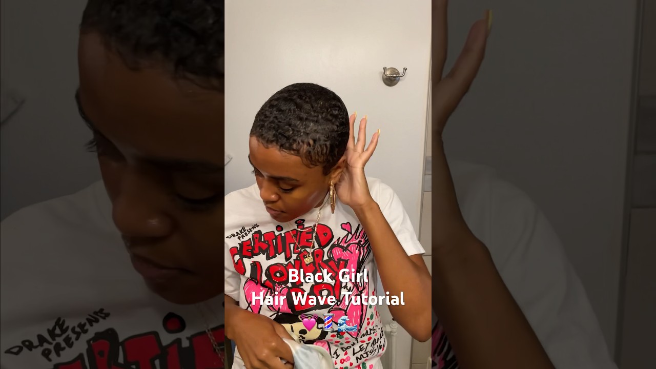 Black Girl Hair Waves Tutorial💓💈🌊