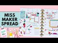 PLAN WITH ME | MISS MAKER SPREAD | THE HAPPY PLANNER