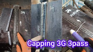 3G caping fcaw  uphill  #fcaw #capping #3G #tutorial