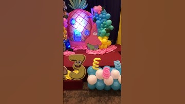 Sponge bob balloon theme