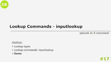 Splunk Commands - Inputlookup