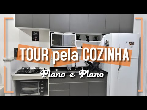 TOUR PELA COZINHA PLANO E PLANO - Com medidas