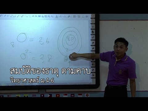 วิทยาศาสตร์ ม.4-6 สมบัติของธาตุตามคาบ ครูวรรณกร ไกรวรรณ