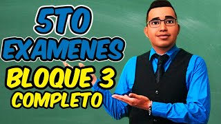EXAMENES RESUELTOS BLOQUE 3 - 5to Grado Primaria MATEMATICAS, ESPAÑOL Y MAS... (2022 2023)