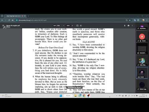 Submitters' Quran Study - English - September 21, 2024 - [39:5] - Abdullah