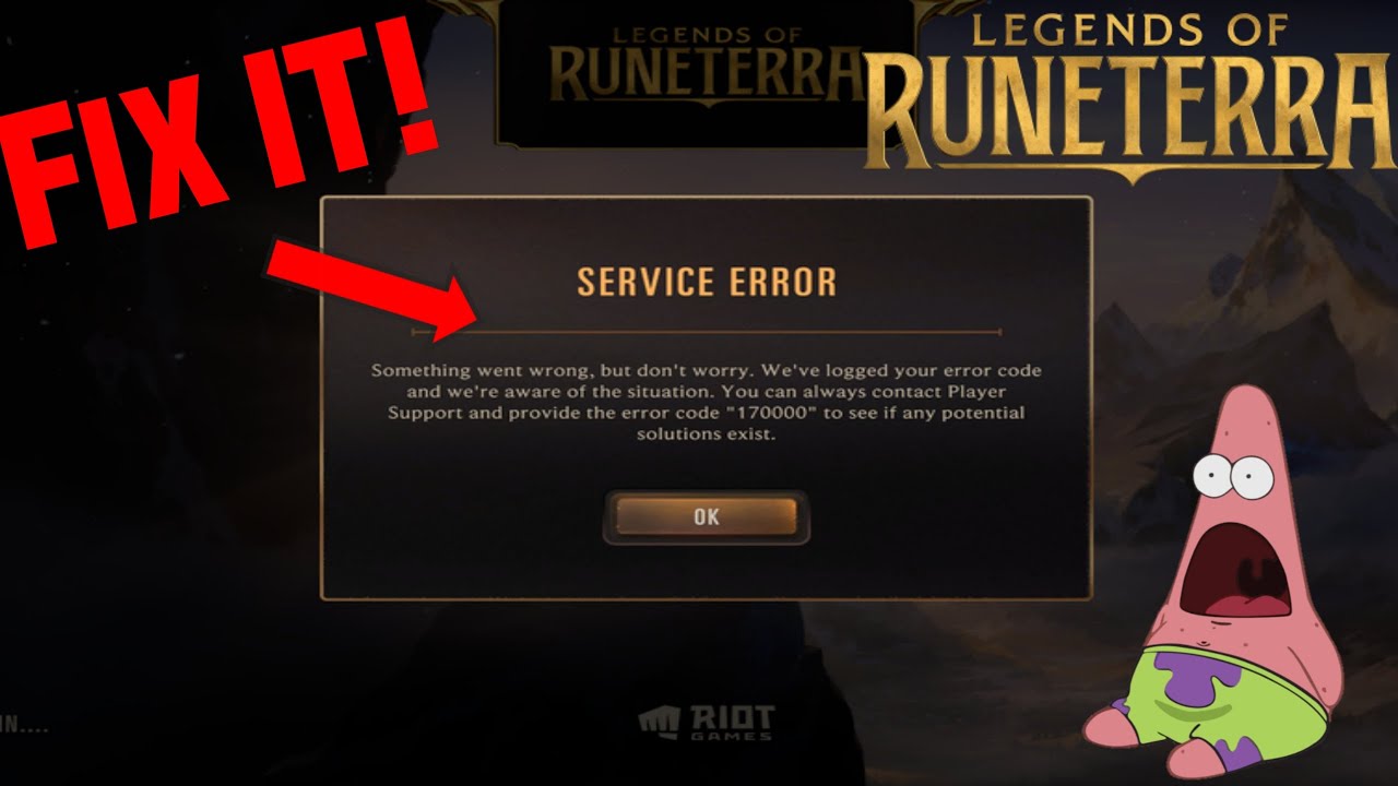 Tutorial Mengatasi Login/Register Server Error - LOR Beta! LegendsOfRuneterra