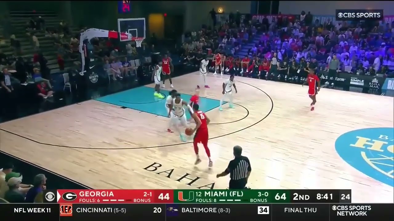 BLUE CAIN VS MIAMI FL 18 PTS     11.17.23