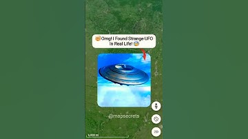 UFO Caught On Google Earth! 😰👽 #shorts #googleearth