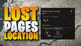 Find ALL Makinoodera Temple Lost Pages (Under 1 Minute!) Assassin's Creed Shadows