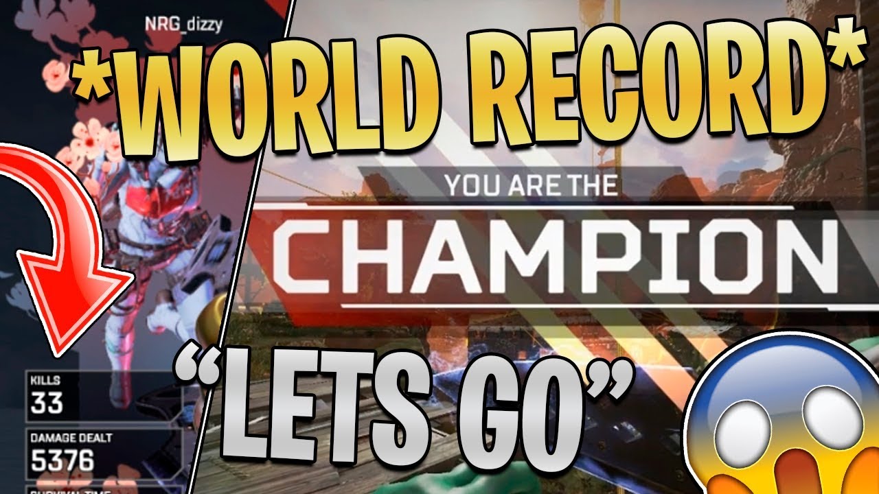 😱Dizzy WORLD RECORD *33 KILLS* SOLO in Apex Legends