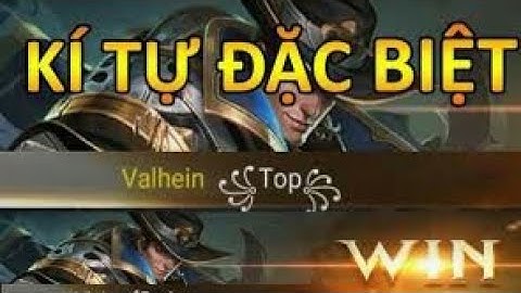 Hải Đăng Liên Quân - Hướng Dẫn Đổi Tên Liên Quân Bằng Kí Tự Đặc Biệt !