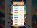 English Vocabulary Words with Urdu Meaning | Spoken English Practice #viral