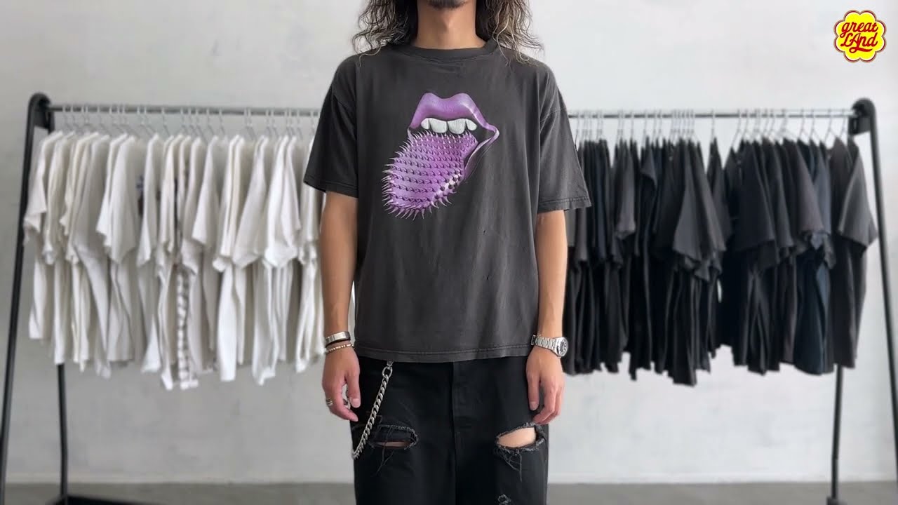 THE ROLLING STONES PURPLE SPIKE TONGUE VOODOO L