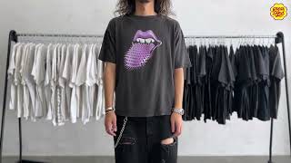 THE ROLLING STONES PURPLE SPIKE TONGUE VOODOO L