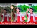 Airbrush App से Face Smooth+Face Gora +Backgraund Blur kaise करें||Trending Vidoe Editing In capcut