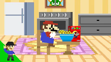 Level UP: Mario ate a bowl of Cereal and then this happened