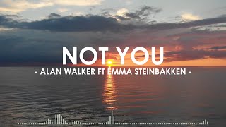 NOT YOU - Alan Walker Ft Emma Steinbakken (Lirik Lagu / Lyric)