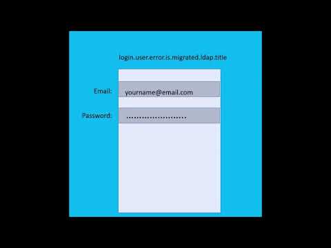 Ldap Password Error when logging in to a commercial website