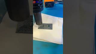 Reballing Intel CPU chip