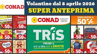 CONAD flyer from April 8 to 21, 2026 ✅ #preview Discounts up to 50% 🔥 TRIS offers and promotions screenshot 5