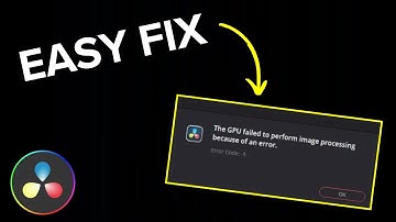 DaVinci Resolve: Error Code 5 (Easy Fix!)