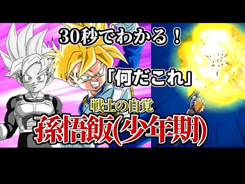 【ドッカンバトル】30秒で分かる超サイヤ人孫悟飯(少年期)(力)【比較】