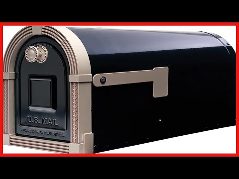 Great product -  Brunswick Large, Steel, Post-Mount Mailbox, Black w/Brushed Nickel, Plain Packaging