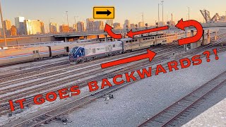 Why is Amtrak's route through Chicago so wonky?  A demolished station and a broken bridge.