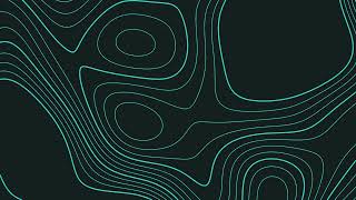 Calm Teal Contour Map 🗺️ 10 Hour 4K Wallpaper | Ambient Background for Work & Relaxation