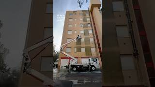 Pressure Washing Using A Crane! 🏗️