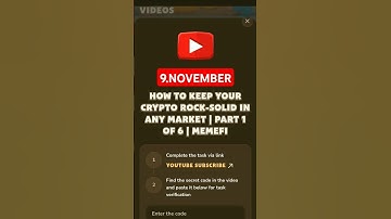 How to Keep Your Crypto Rock-Solid in Any Market | Part 1 of 6 | #memeficode