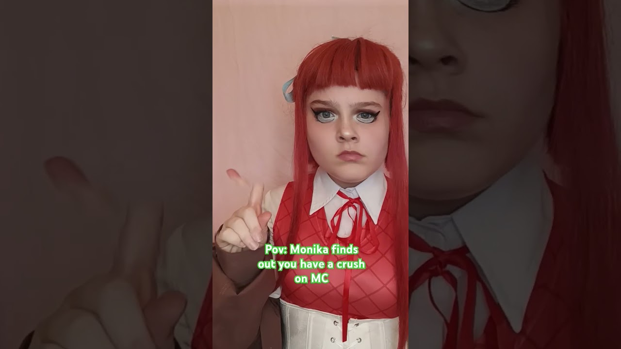Yes..I think I'm funny 😭 #trending #cosplay #ddlc #ddlccosplay #ddlcmonika #fyp #monika #viral