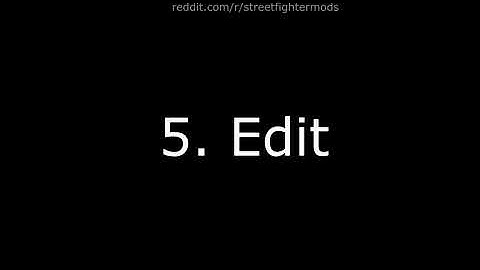 SFV Mods - Tutorial: How to edit costume colors