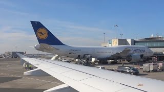 Arrival in Frankfurt on a Lufthansa A320 D-AIZI
