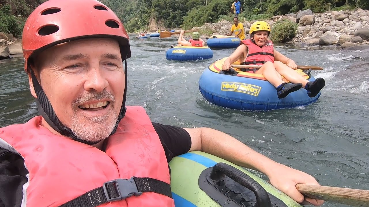 RIVER TUBING SAFARI in DOMINICA CARIBBEAN with THE WACKY ROLLERS
