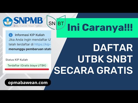 Ingin Daftar UTBK SNBT Secara Gratis??? Ini Caranya.