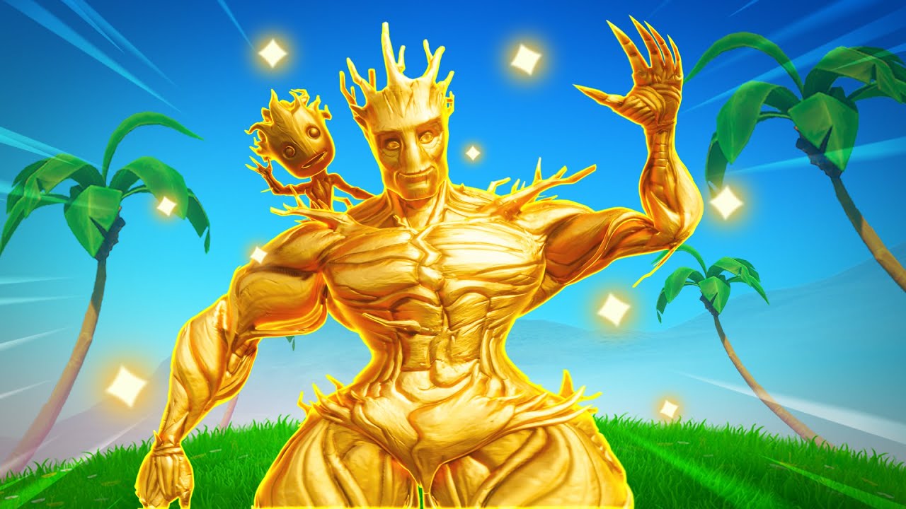 THICCEST GOLD TREE IN FORTNITE