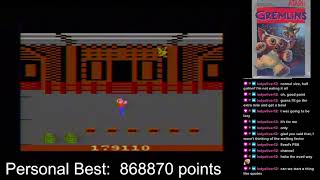 Gremlins (Atari 2600) 1,042,600 points