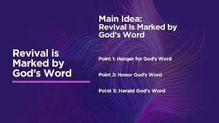 Revival is Marked by God’s Word