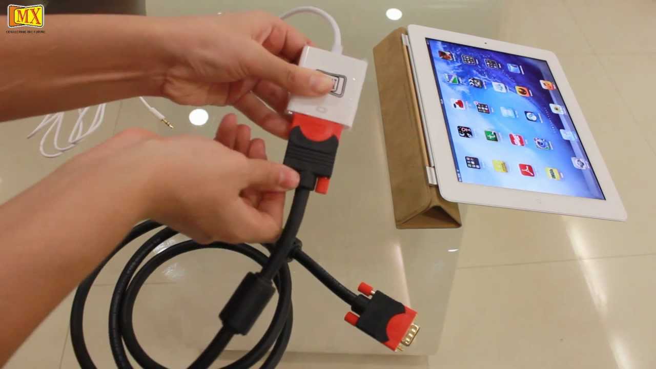 How to connect the new ipad to the tv using vga youtube Ipad aansluiten op beamer