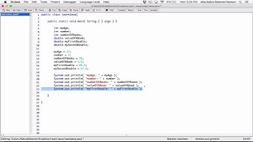 30. Declaring multiple variables of the same data type - Learn Java