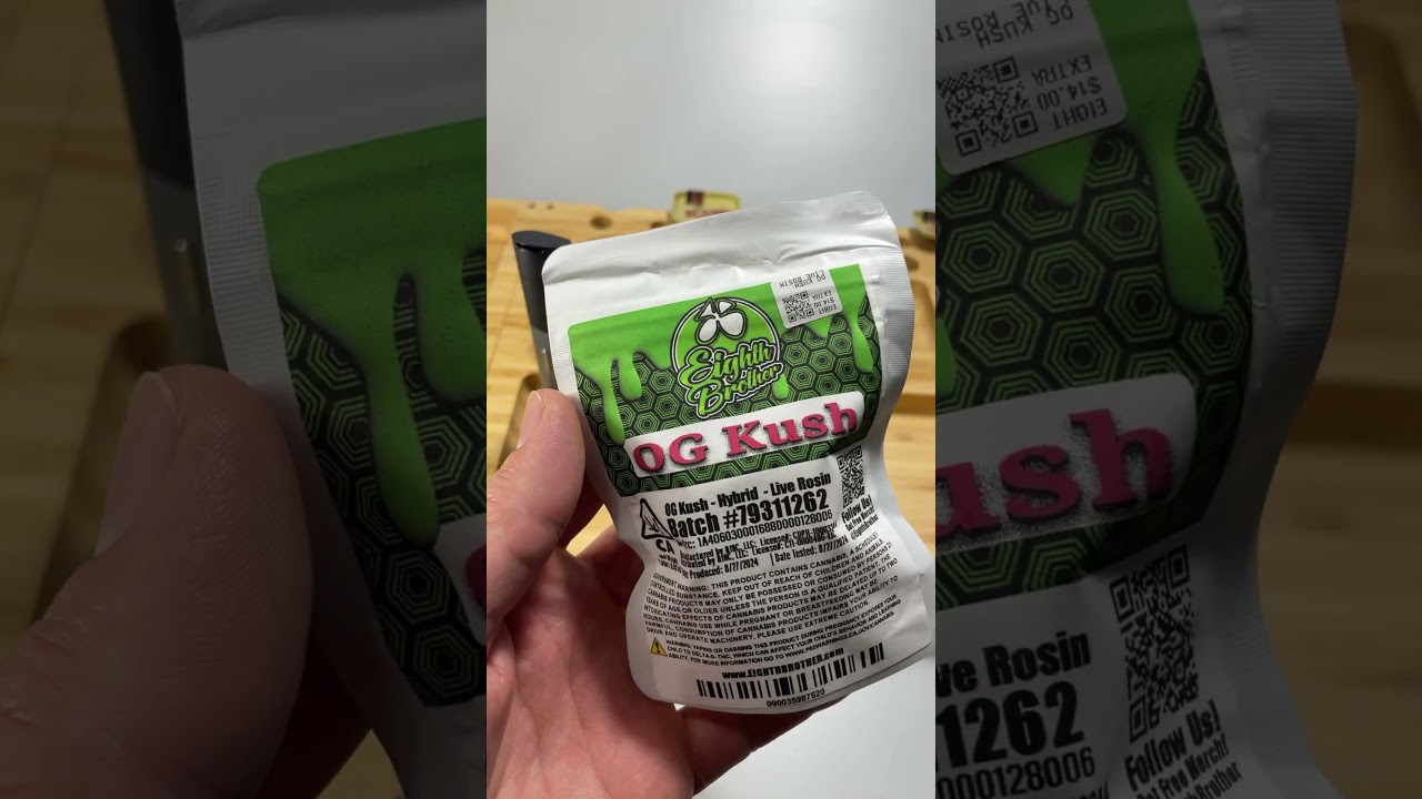 OG KUSH EIGHTH BROTHERS ROSIN ROOTS 2 HARVEST LAKE ELSINORE CA R2H