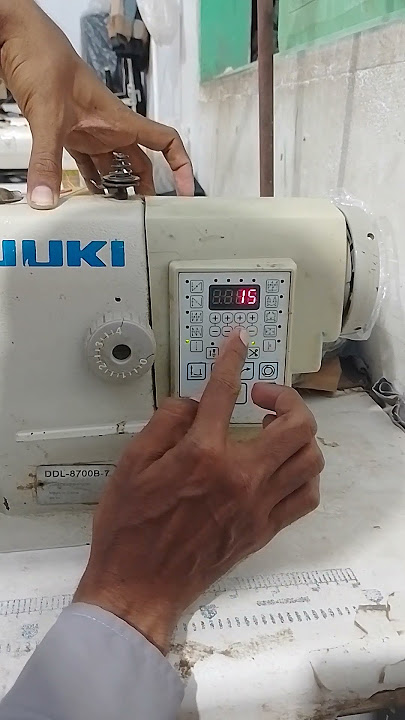 sewing machine reset  tips juki DDL-8700