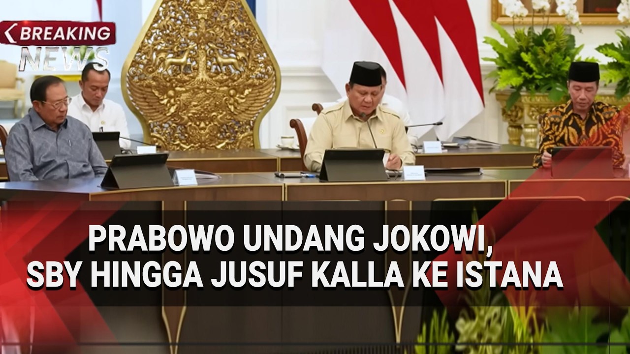 Prabowo Undang Jokowi, SBY hingga Jusuf Kalla ke Istana