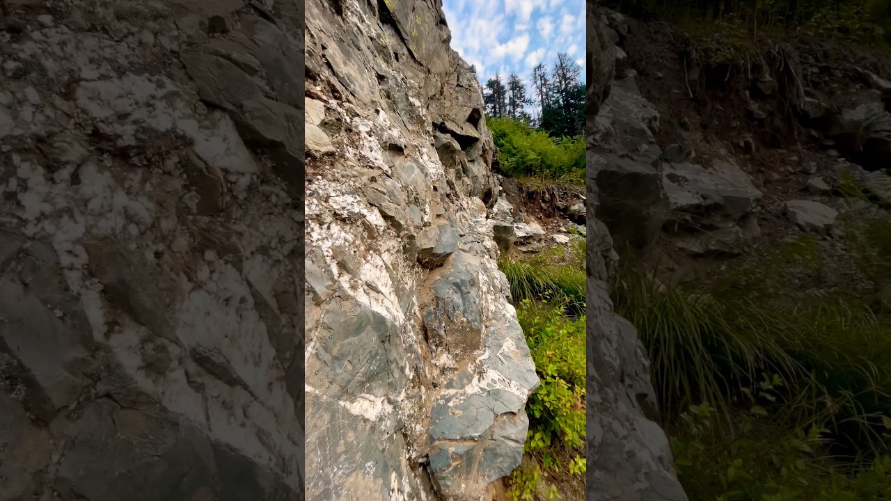 Massive Rock Boulder Along a Scenic Washington Trail 