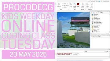 ProCodeCG Kids Weekday Coding Class - Tuesday - 20 May 2025