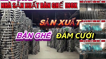 bộ bàn ghế inox chữ nhật Bắc Ninh, giá bàn ghế inox đám cưới Bắc Ninh, bàn ghế inox ăn Bắc Ninh,